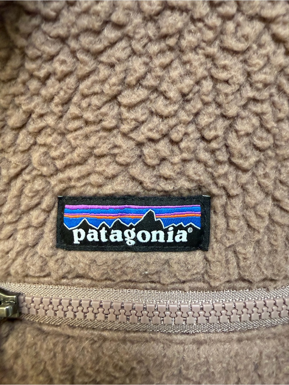 Patagonia Retro Pile Marsupial Fleece Pullover Brown S - Picture 3 of 4